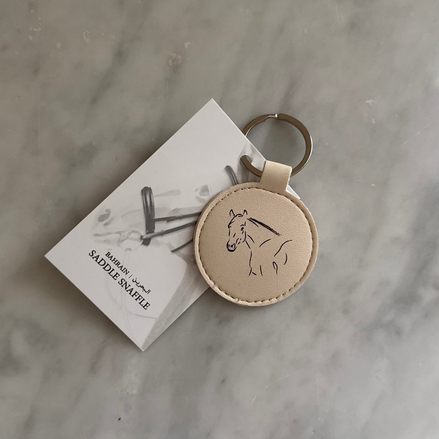 Horse Leather Keychain