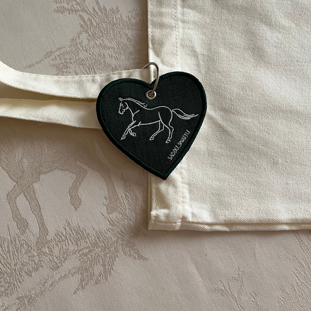 Horse Keychain Dark Green