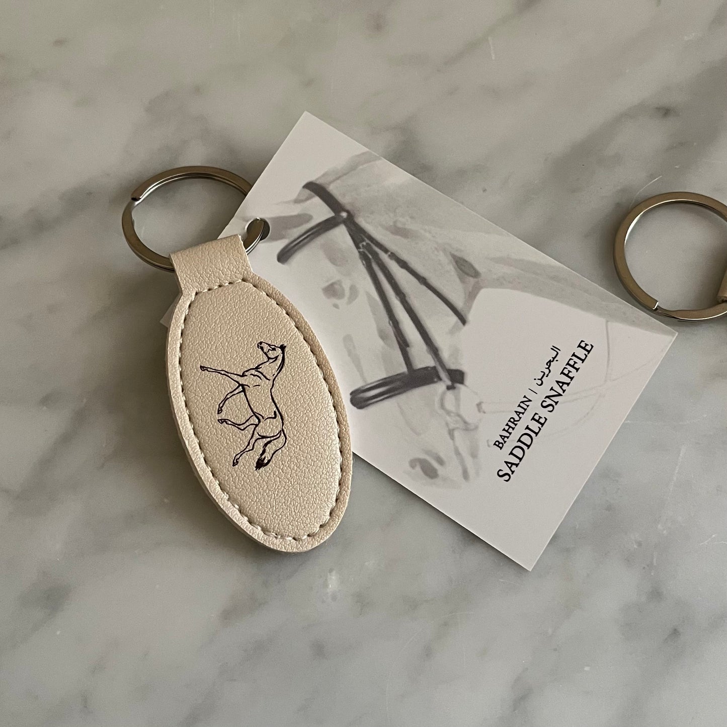 Horse Keychain Leather