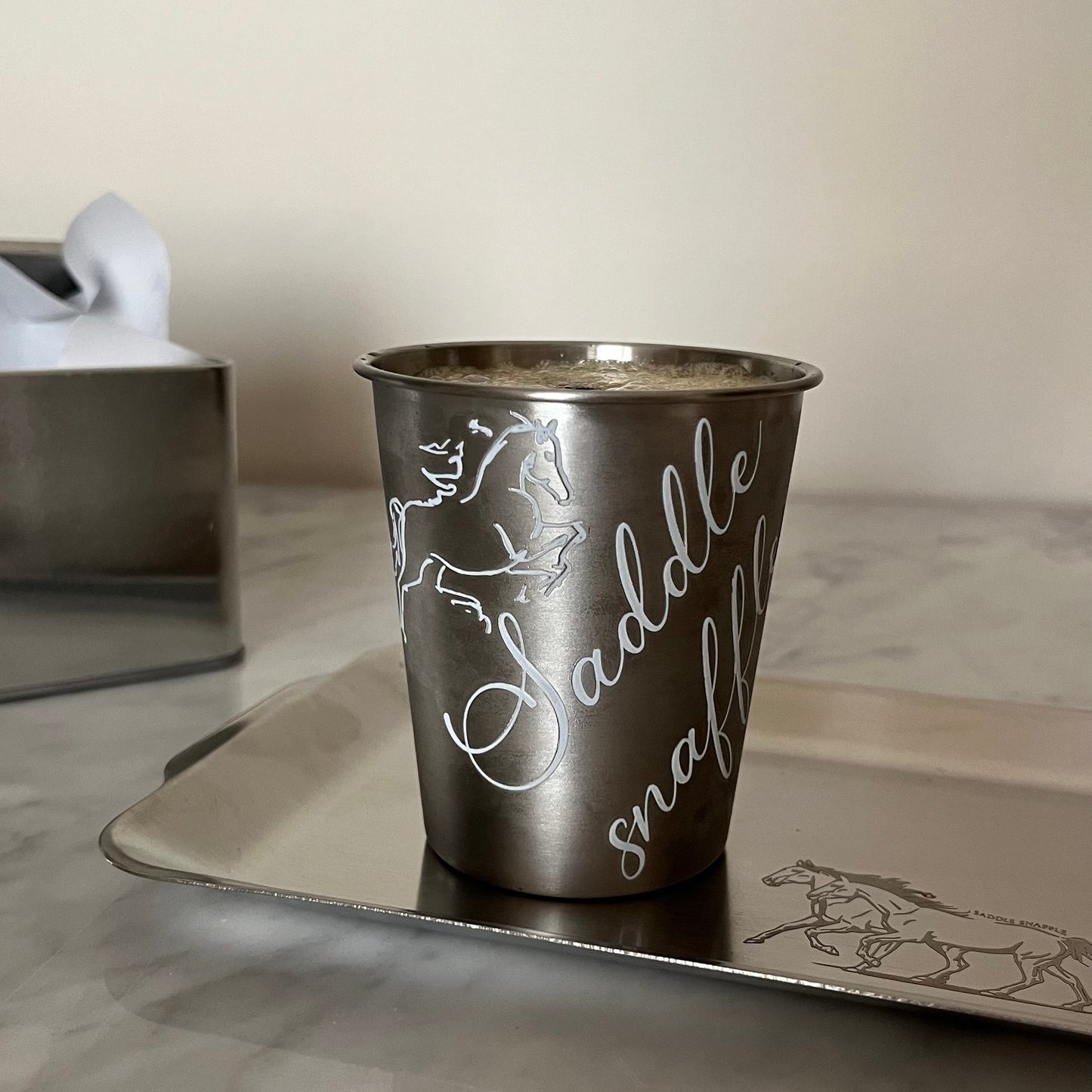 Horse Cup Stainless Steel 1 piece