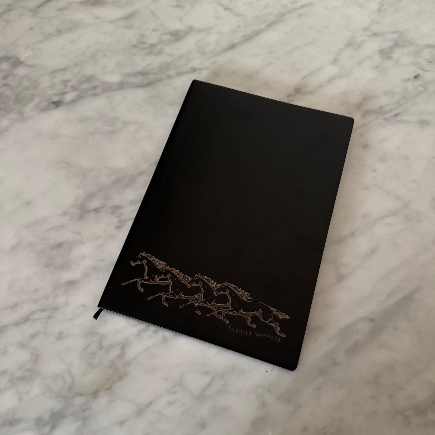 Horse Bookmark A4 Black