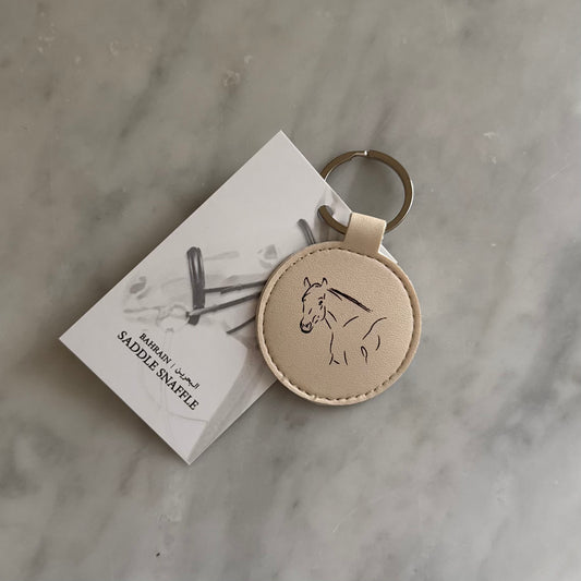Horse Leather Keychain