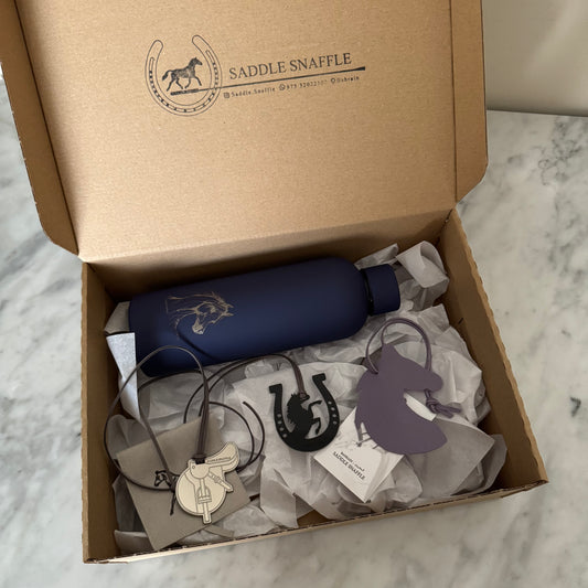 Saddle Snaffle Purple Box