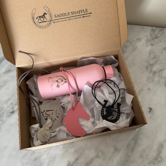 Saddle Snaffle Pink Box