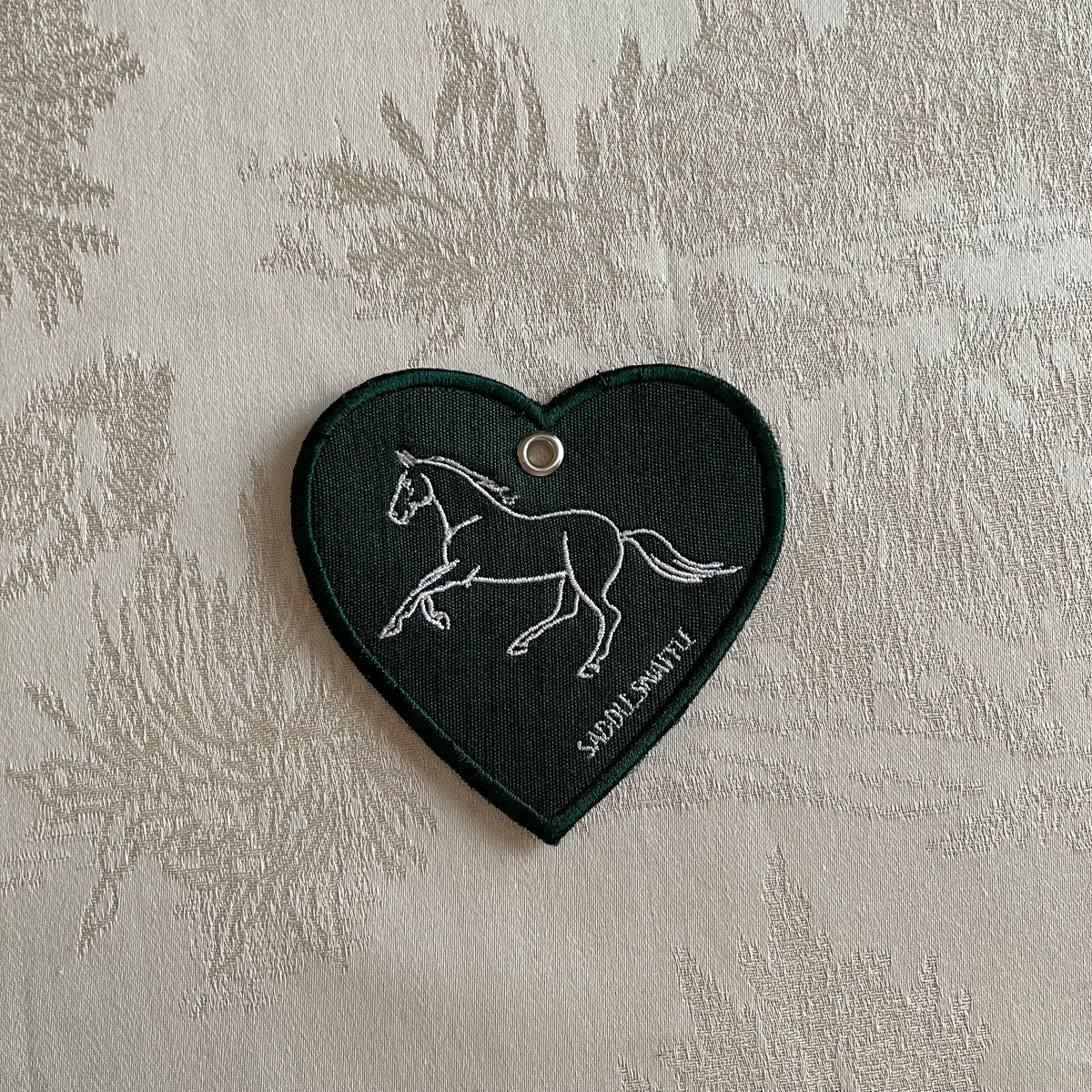 Horse Keychain Dark Green