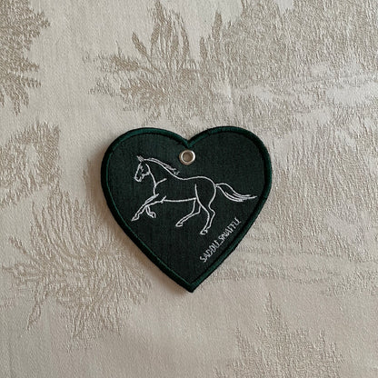 Horse Keychain Dark Green