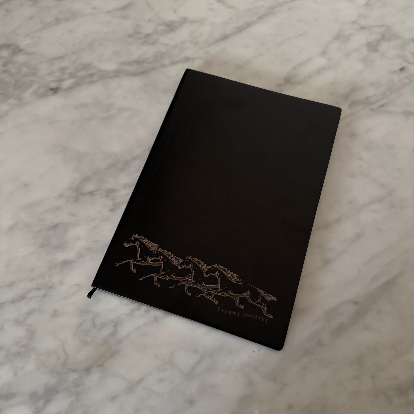 Horse Bookmark A4 Black