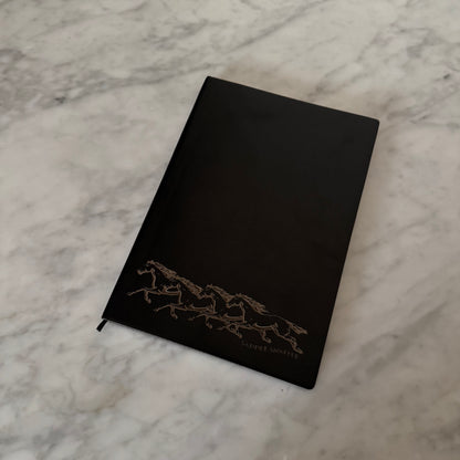 Horse Bookmark A4 Black