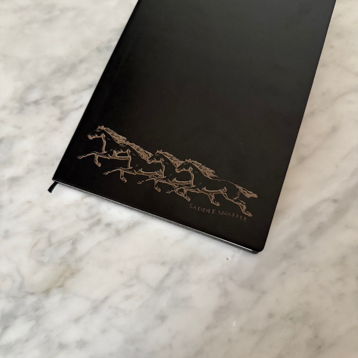 Horse Bookmark A4 Black