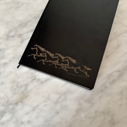 Horse Bookmark A4 Black