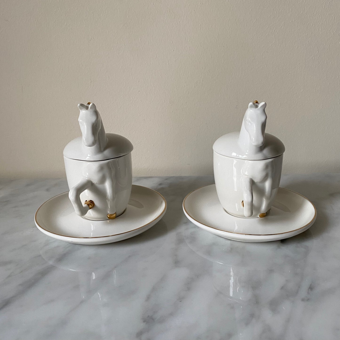 Horse Espresso Cups Set Of 2 Pieces