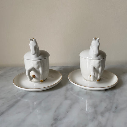 Horse Espresso Cups Set Of 2 Pieces