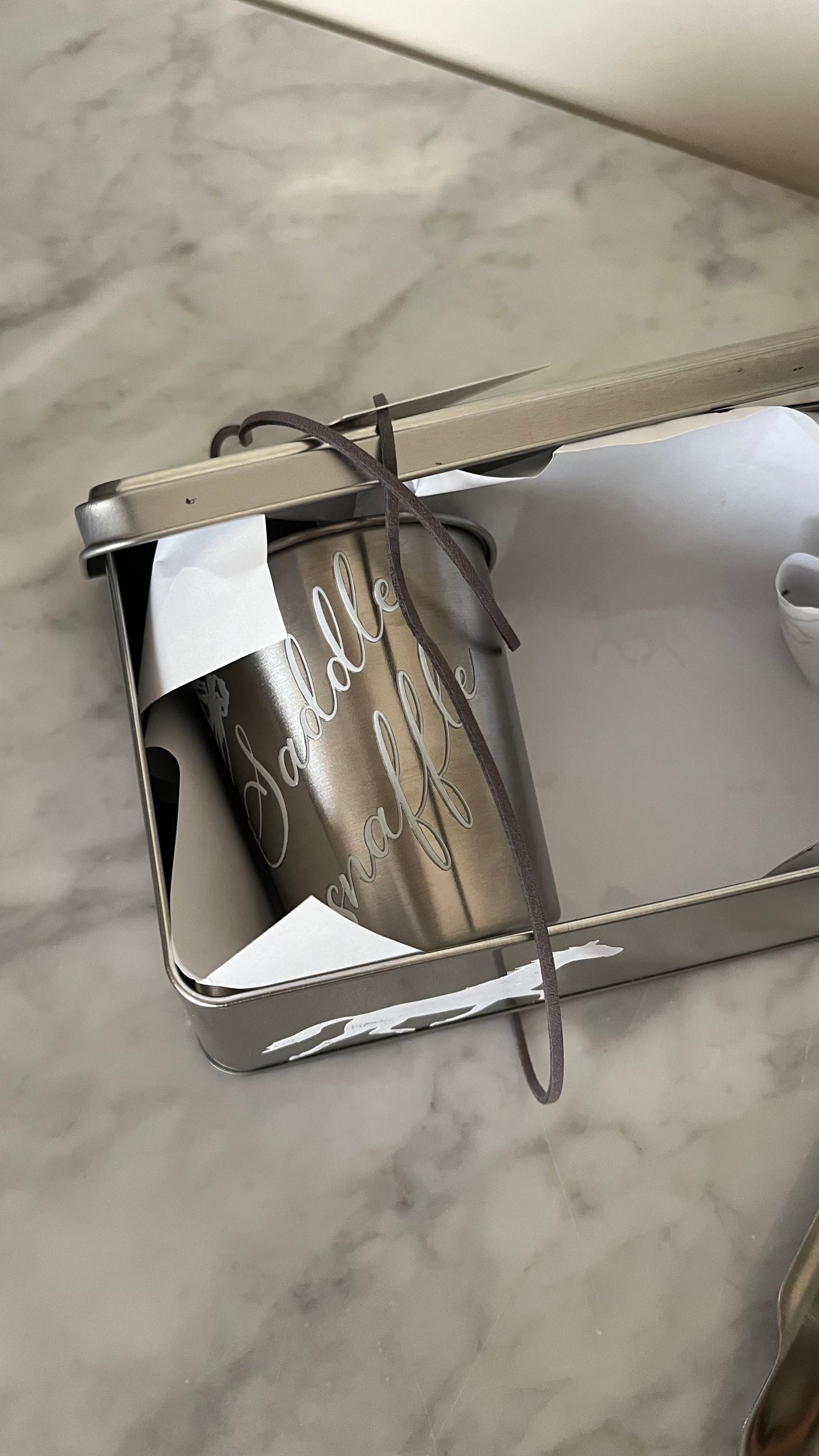 Horse Cup Stainless Steel Set Of 2