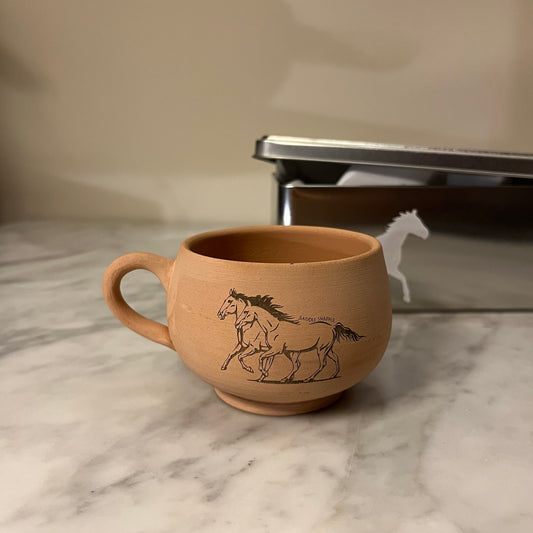 Horse Pottery Cup