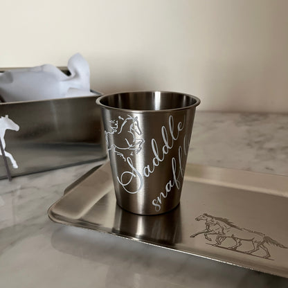 Horse Cup Stainless Steel Set Of 2