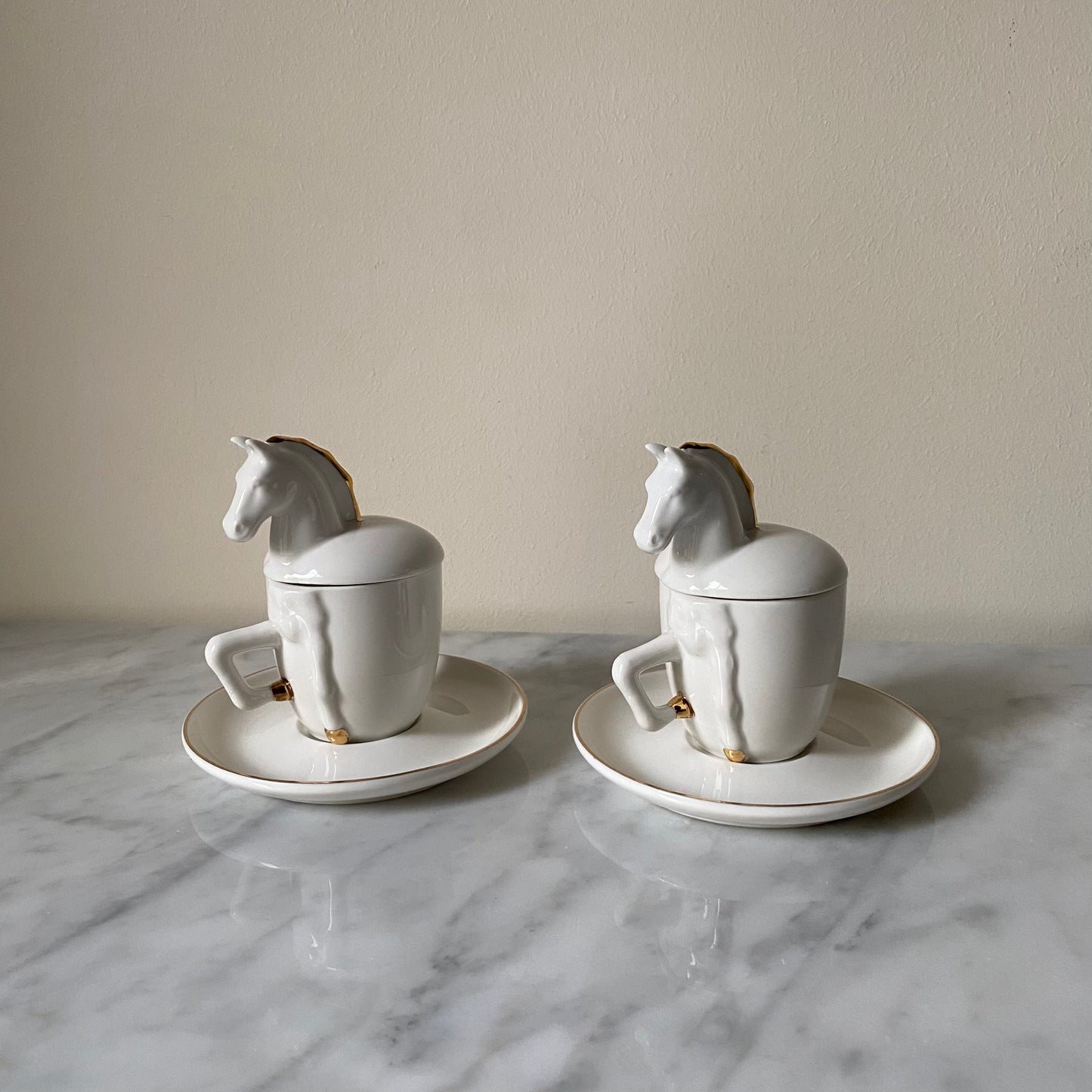 Horse Espresso Cups Set Of 2 Pieces