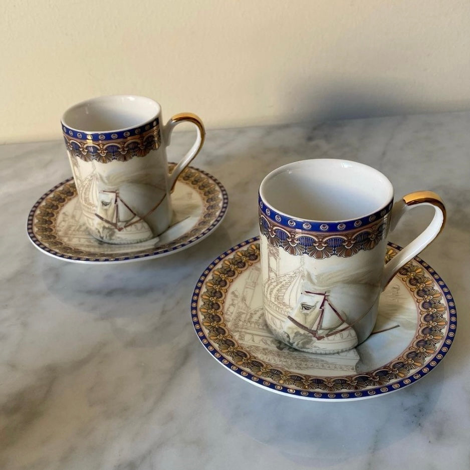 Horse Espresso cups set of 2 pieces