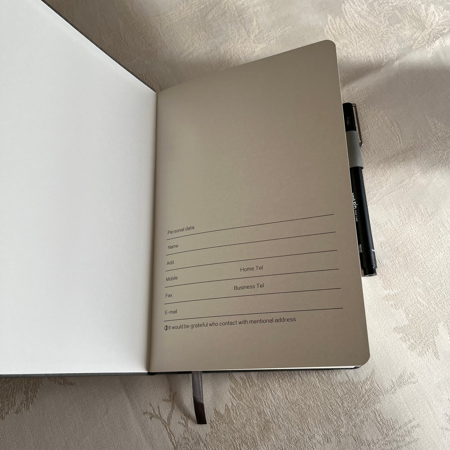 Horse Notebooks Leather Gray
