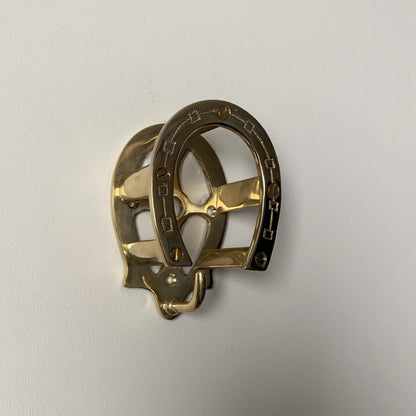 Horseshoe gold iron hanger