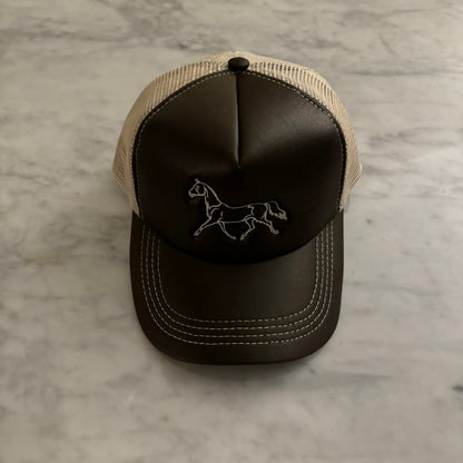 Horse Cap Brown Free Size